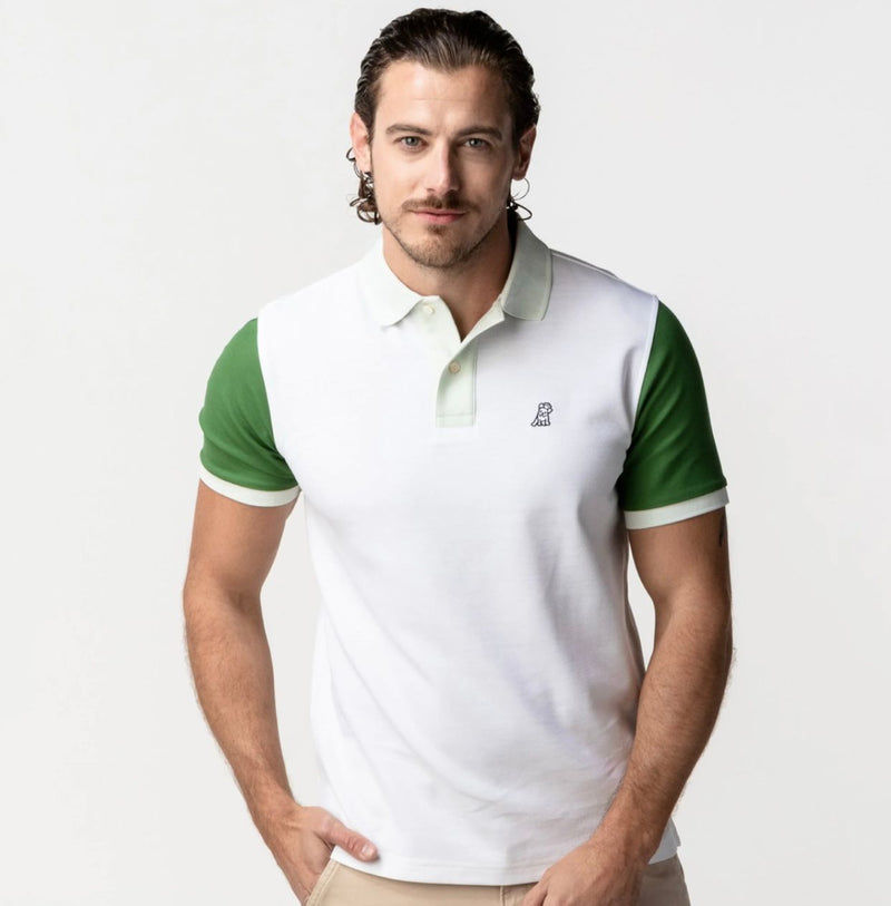 Green Sleeves and Neck Polo